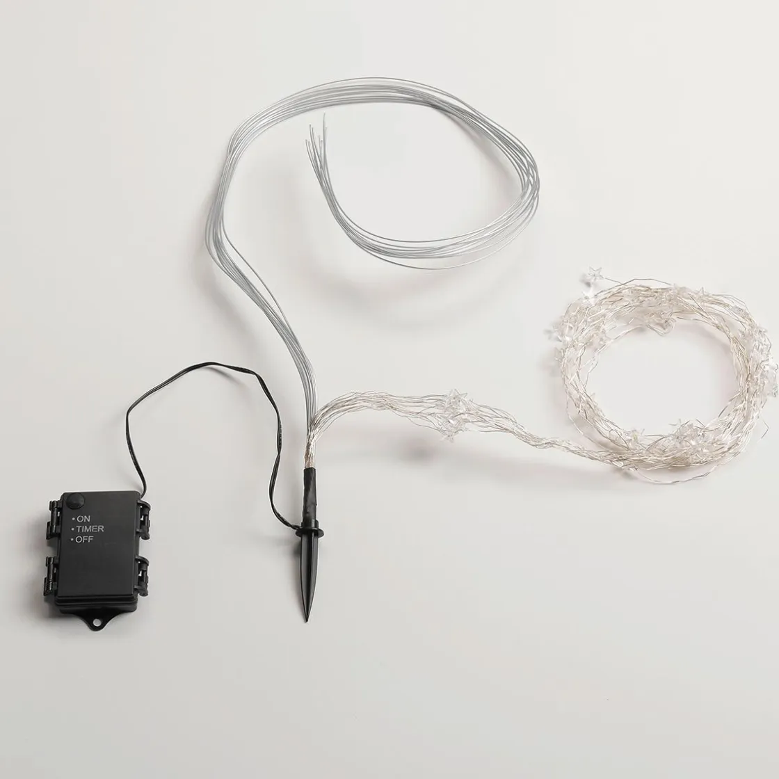 DecoWoerner Luz Decorativa|Luces De Navidad>Cadena De Luces De Estrella De Micro LED Con Luz Cálida Que Funciona Con Pilas 80 Cm