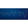 DecoWoerner Luz Decorativa|Luces De Navidad>Cadena De Luces De Granizo De Luz LED 24 V Para Interiores, Luz LED Cálida, Cable De PVC Blanco, 200 X 100 Cm