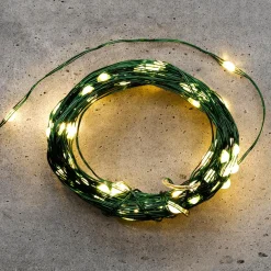 DecoWoerner Luces De Navidad>Cadena De Luces LED Con Alambre Para Interiores, 100 LED, 10 M