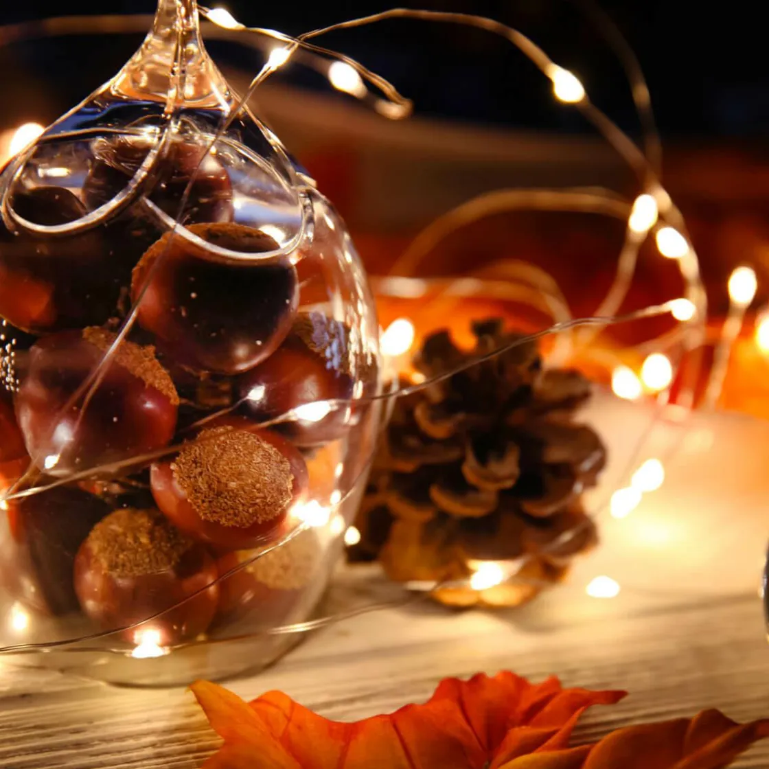 DecoWoerner Luces De Navidad>Cadena De Luces LED Con Alambre Con Baterías Para Exteriores, 100 LED, 10 M