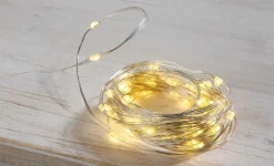 DecoWoerner Luces De Navidad>Cadena De Luces LED Con Alambre Para Exteriores, 50 LED, 5 M