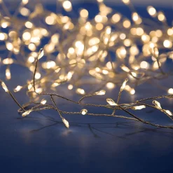 DecoWoerner Luces De Navidad>Cadena De Luces LED Con Alambre Fuegos Artificiales Para Exteriores, 240 LED, 6 M