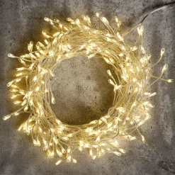 DecoWoerner Luces De Navidad>Cadena De Luces LED Con Alambre Fuegos Artificiales Para Exteriores, 240 LED, 6 M