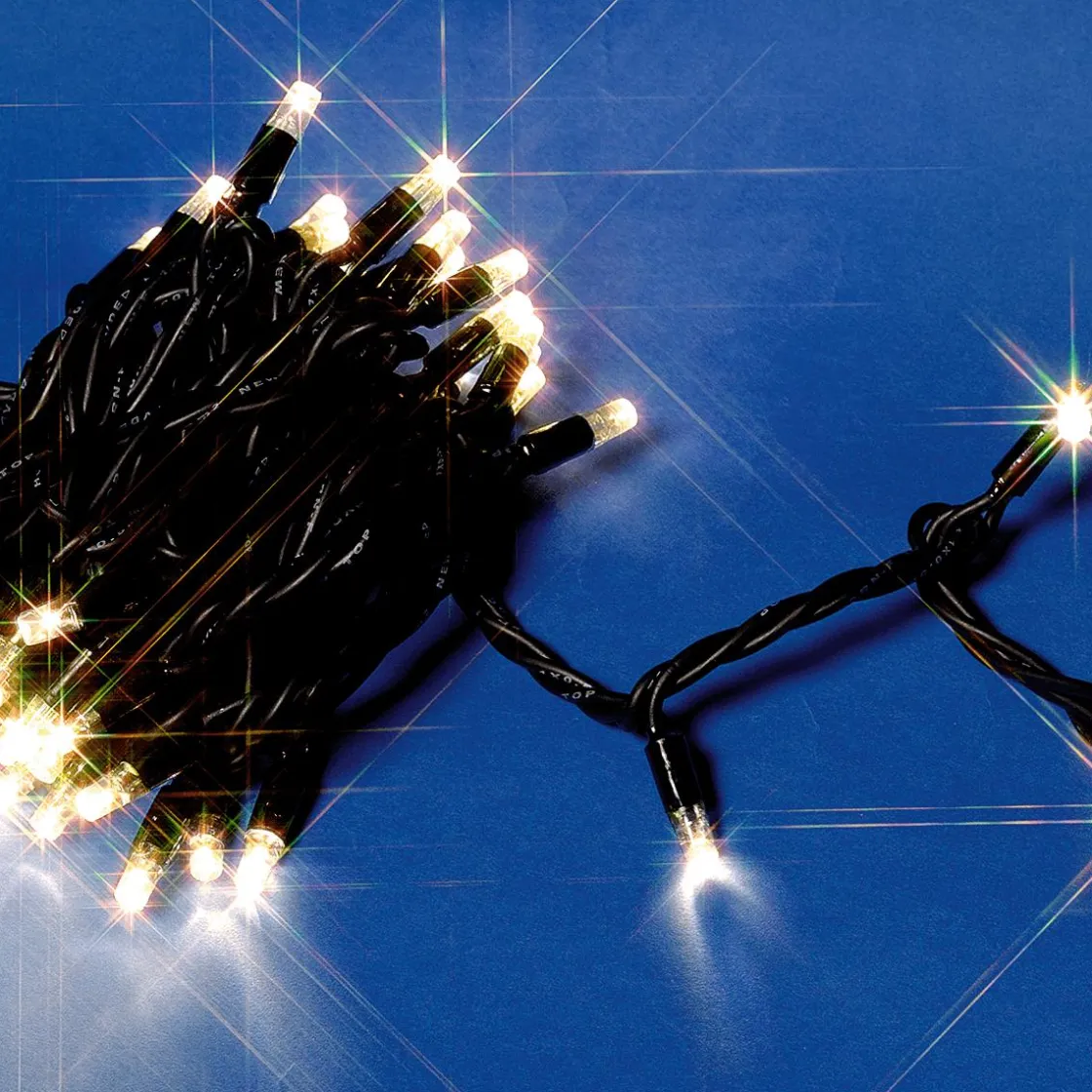 DecoWoerner Luces De Navidad>Cadena De Luces LED Con Tramos Acoplables Para Exteriores IP67, 100 LED, 10 M, Sin Cable