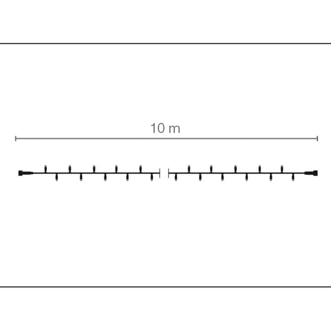DecoWoerner Luces De Navidad>Cadena De Luces LED Con Tramos Acoplables Para Exteriores IP67, 240 LED, 24 M, Sin Fuente De Alimentación
