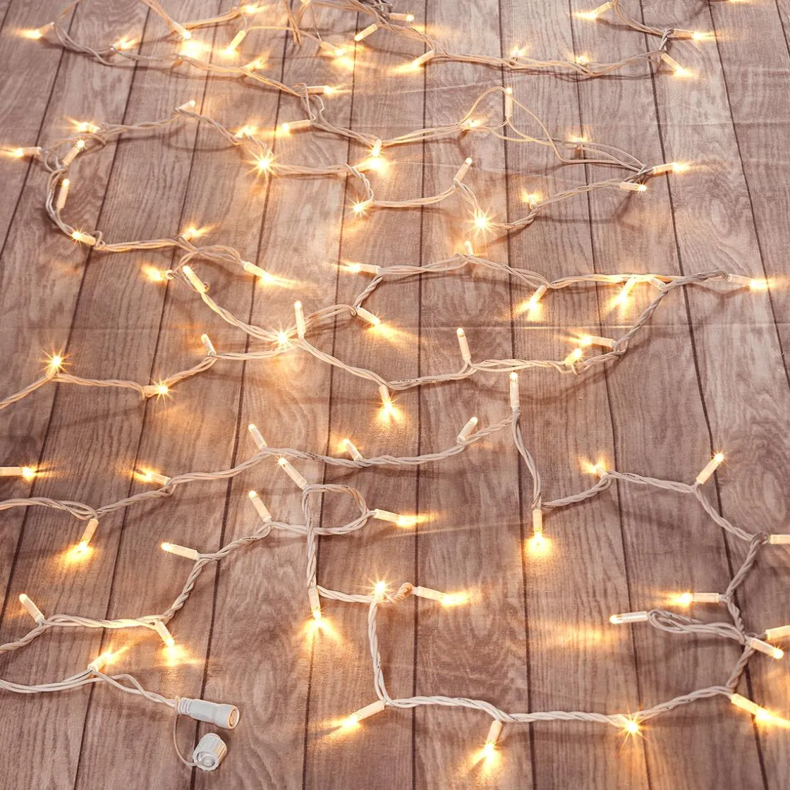 DecoWoerner Luces De Navidad>Cadena De Luces LED De Acoplamiento Para Exteriores IP67, 10 M Sin Cable De Alimentación,