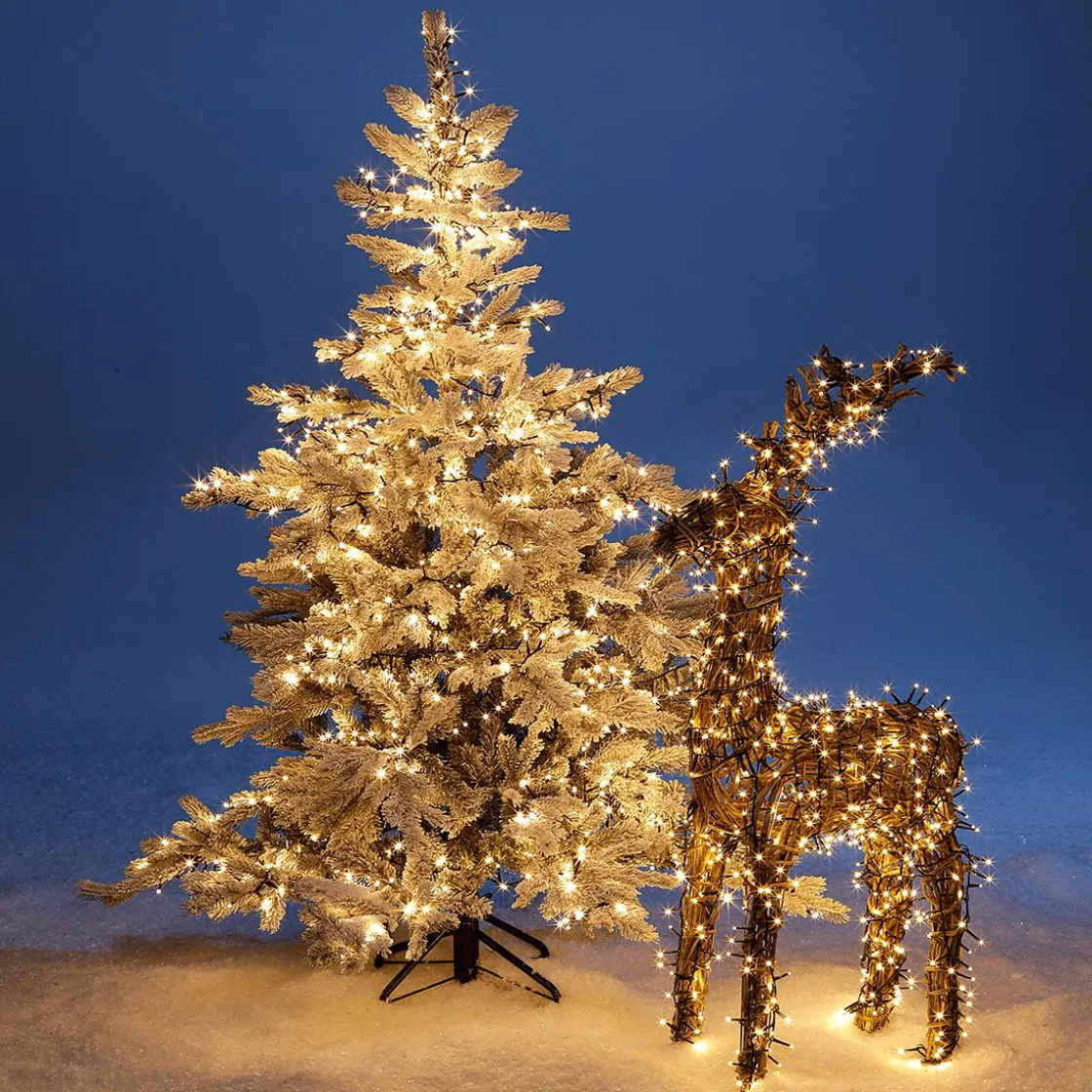 DecoWoerner Luces De Navidad>Cadena De Luces LED Intermitentes Con Temporizador Para Exteriores, 22,5 M
