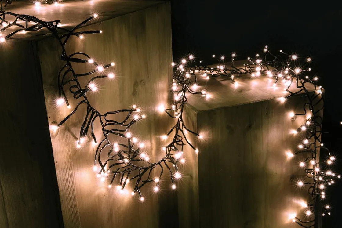 DecoWoerner Luces De Navidad>Cadena De Luces LED Intermitentes Con Temporizador Para Exteriores, 10 M