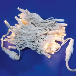 DecoWoerner Luces De Navidad>Cadena De Luces LED Parpadeante Con Tramos Acoplables Para Exteriores, 100 LED Cálido, 10 M