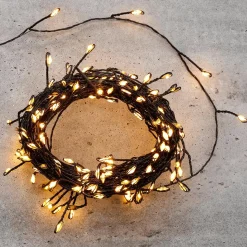 DecoWoerner Luces De Navidad>Cadena De Luces LED Twinkle Para Exterior, 10 M, Negra
