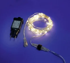 DecoWoerner Luces De Navidad>Cadena De Luces LED XL Con Alambre Separable Para Exteriores, 200 LED, Alambre , 20 M