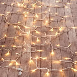 DecoWoerner Luces De Navidad>Cadena De Luz De Bajo Voltaje Blanca 10m IP44 Cálido