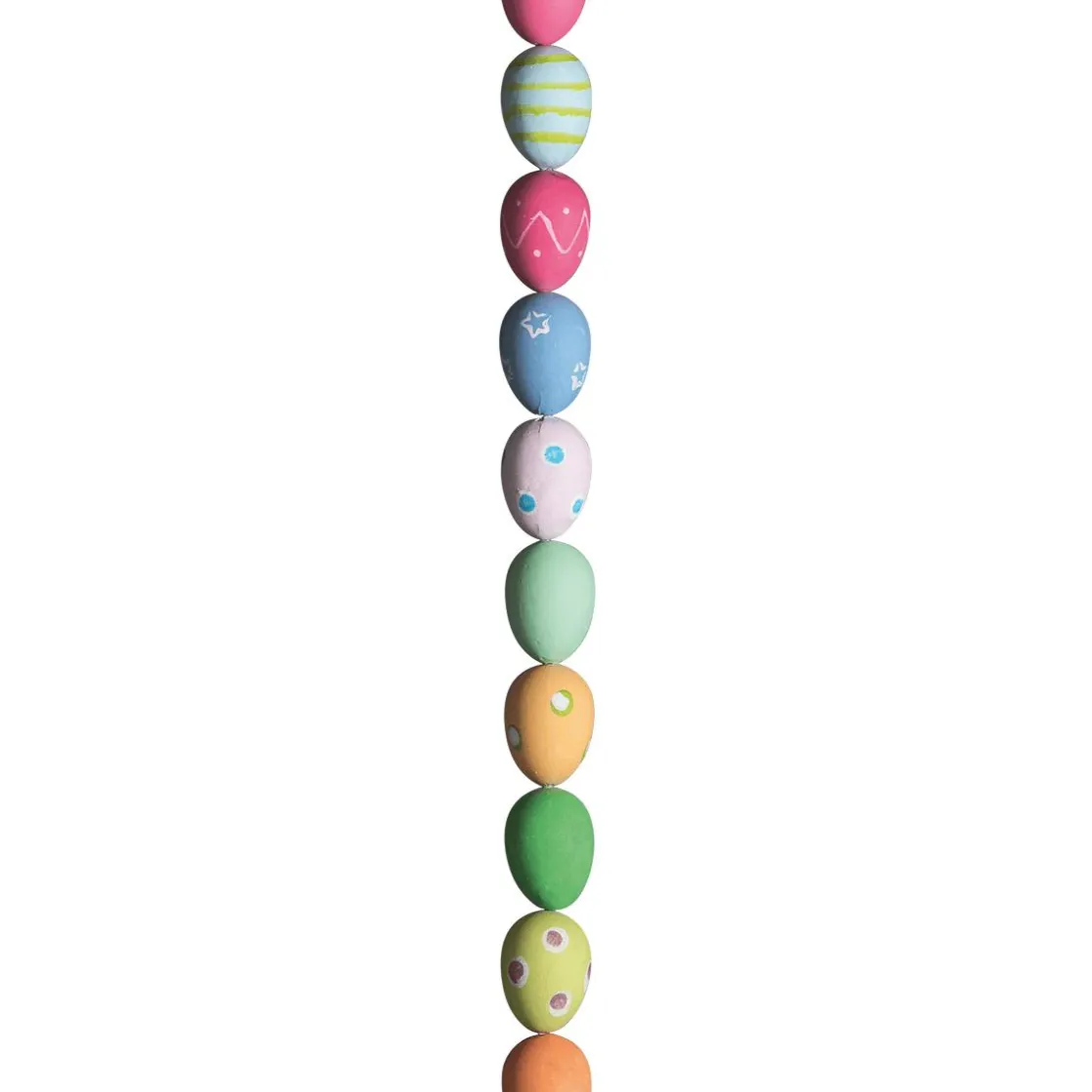 DecoWoerner Decoración De Pascua>Cadena Decorativa Con Huevos De Pascua Coloridos Patrón, 180 Cm