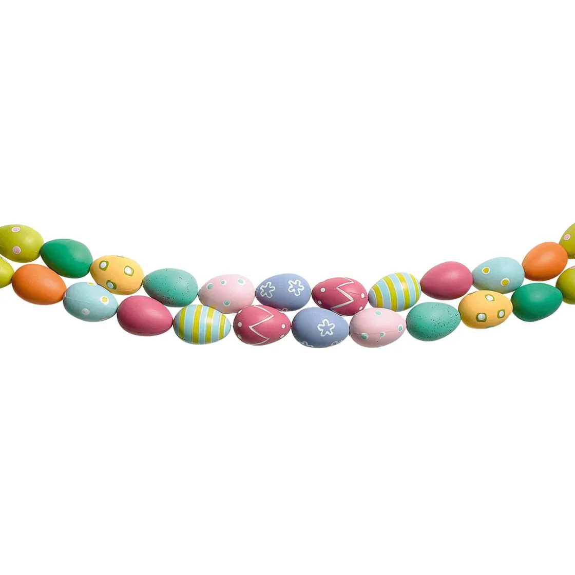 DecoWoerner Decoración De Pascua>Cadena Decorativa Con Huevos De Pascua Coloridos Patrón, 180 Cm