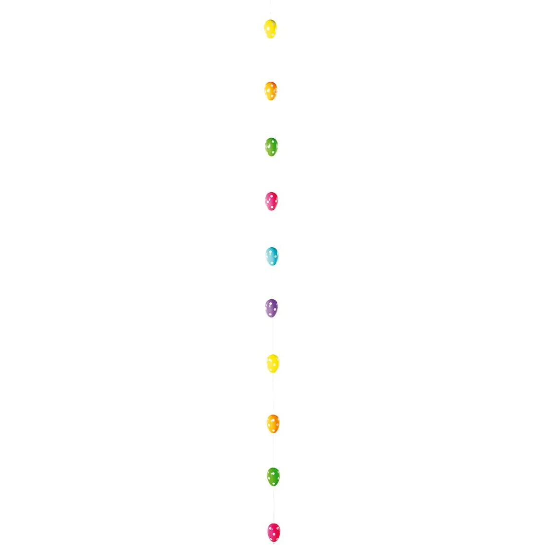 DecoWoerner Decoración De Pascua>Cadena Decorativa Con Huevos De Pascua Con Puntos 160 Cm