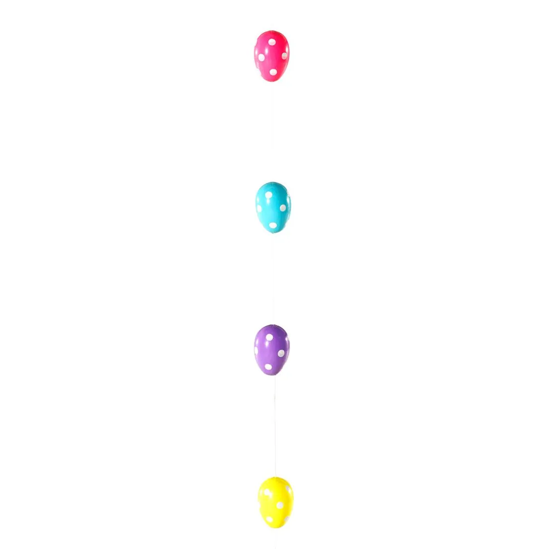 DecoWoerner Decoración De Pascua>Cadena Decorativa Con Huevos De Pascua Con Puntos 160 Cm