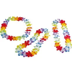 DecoWoerner Decoración De Verano>Cadenas De Flores De Hawaii, 3 Piezas