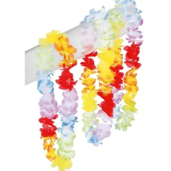 DecoWoerner Decoración De Verano>Cadenas De Flores De Hawaii, 3 Piezas