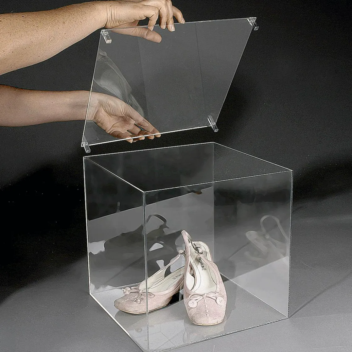 DecoWoerner Expositores Para Tiendas>Caja Cúbica Con Tapa 40 X 40 Cm
