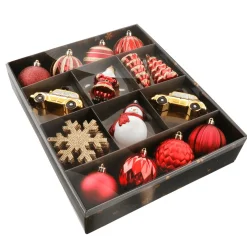 DecoWoerner Bolas De Navidad>Caja De Colgantes De Navidad 25 Piezas 8 Cm Ø