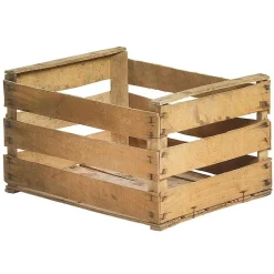 DecoWoerner Expositores Para Tiendas|Decoración Natural>Caja De Frutas Original, Longitud 50 Cm