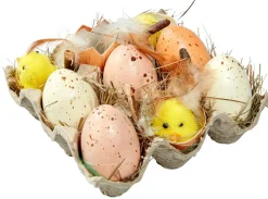 DecoWoerner Decoración De Pascua>Caja De Huevos Y Pollitos