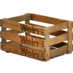 DecoWoerner Decoración Natural|Decoración Temática>Caja De Vinos Original Longitud 46 Cm
