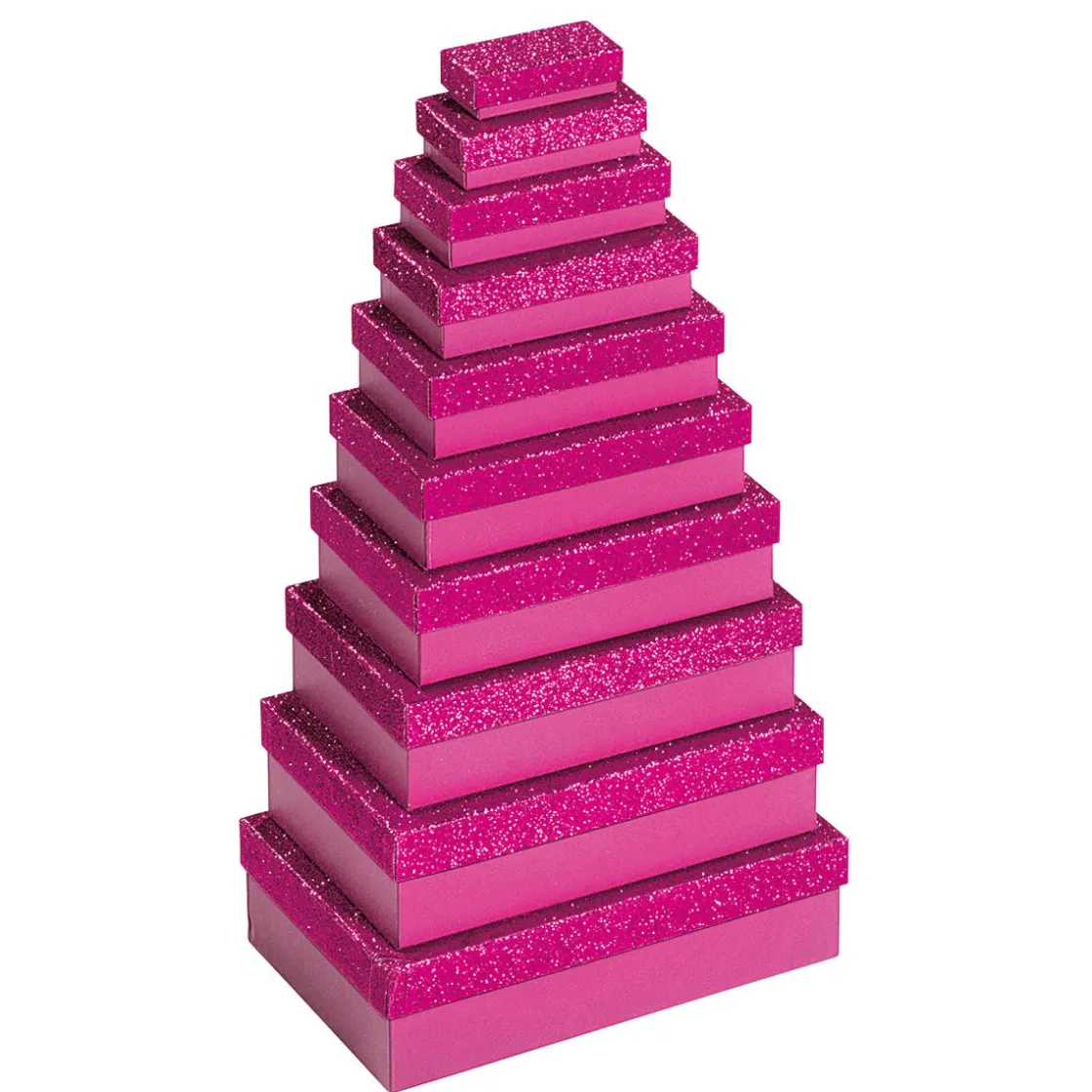 DecoWoerner Cajas De Regalo>Cajas De Cartón De Regalo Fucsia, 10 Piezas