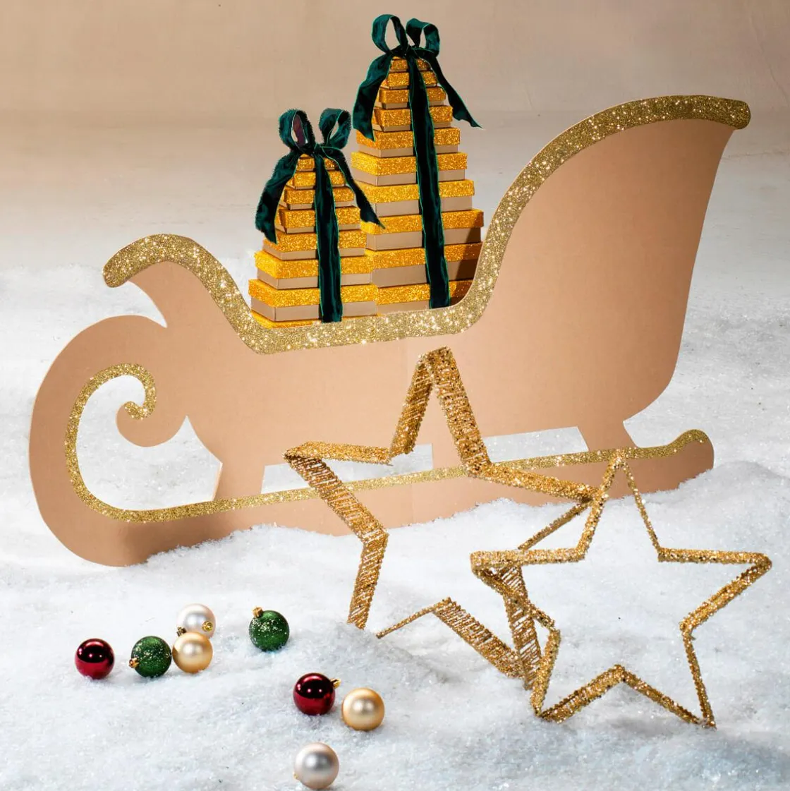 DecoWoerner Cajas De Regalo>Cajas De Cartón De Regalo Color Dorado, 10 Pz.