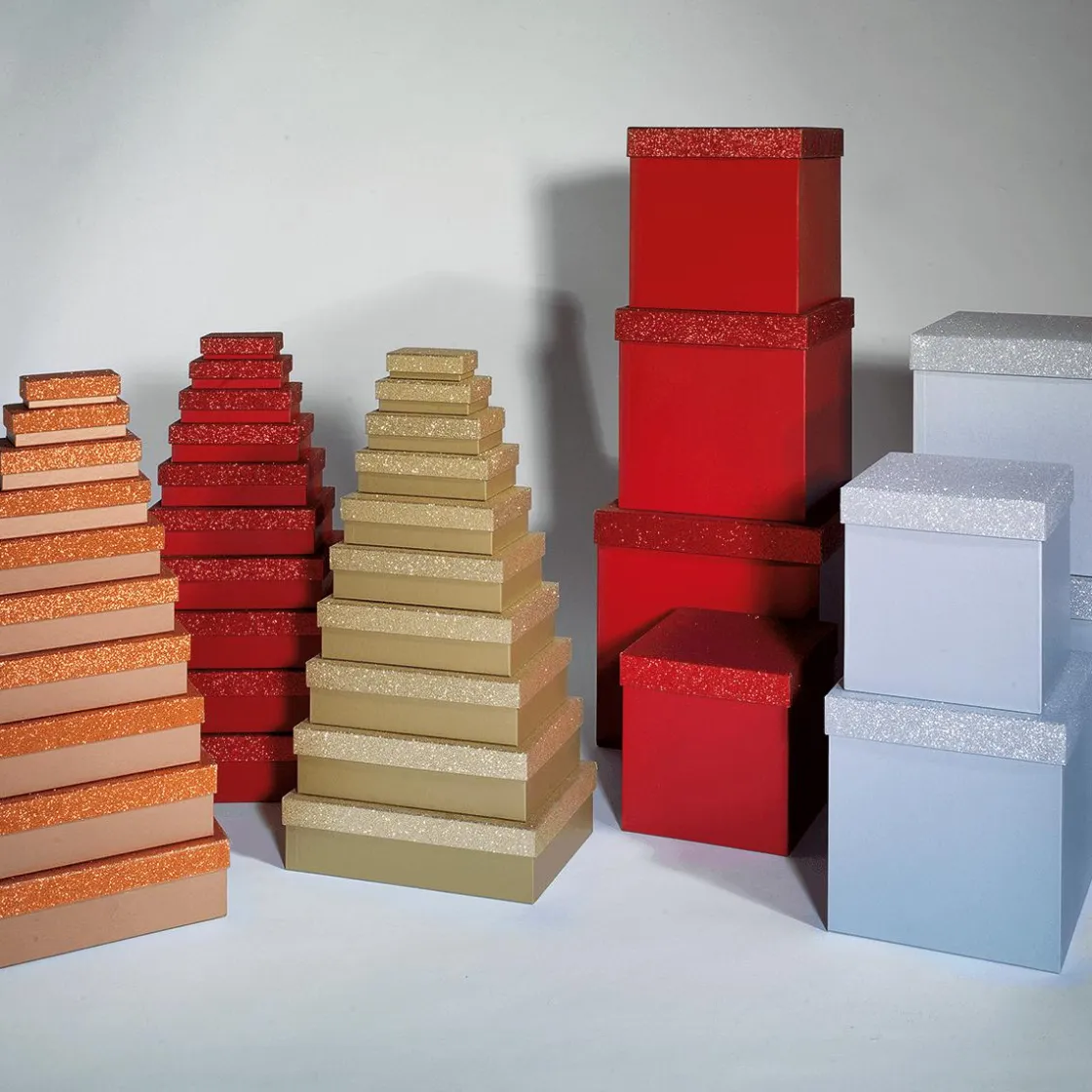 DecoWoerner Cajas De Regalo>Cajas De Cartón De Regalo Color Dorado, 10 Pz.