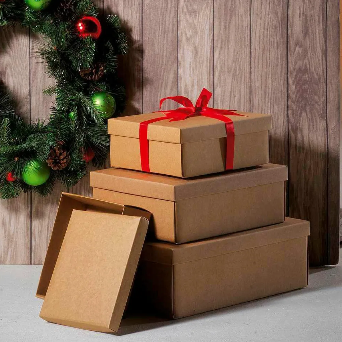 DecoWoerner Cajas De Regalo>Cajas De Cartón De Regalo 30 X 23 X 11 Cm 10 Piezas
