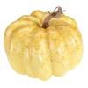 DecoWoerner Decoración De Otoño|Verduras Y Hierbas>Calabaza Decorativa De 13 Cm De Altura Y 17 Cm De Diámetro De Poliespuma