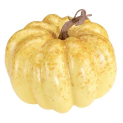 DecoWoerner Decoración De Otoño|Verduras Y Hierbas>Calabaza Decorativa De 13 Cm De Altura Y 17 Cm De Diámetro De Poliespuma