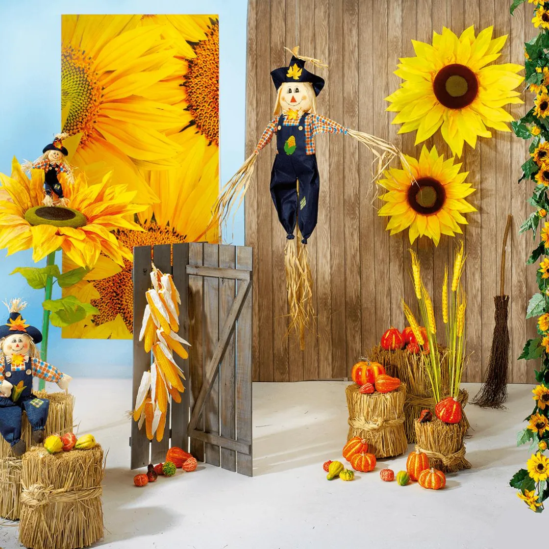 DecoWoerner Decoración De Otoño|Verduras Y Hierbas>Calabazas De Adorno Decorativas, 11-14 Cm, 4 Piezas