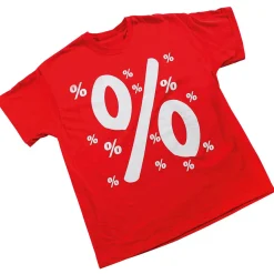 DecoWoerner Material De Rebajas>Camiseta "Porcentaje" Tamaño L