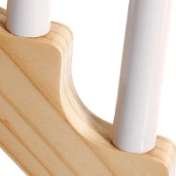 DecoWoerner Luz Decorativa|Figuras De Navidad>Candelabro De Adviento, 7 Llamas De Madera 37 X 4 X 30 Cm (Anchura X Profundidad X Altura)