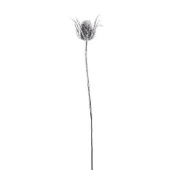 DecoWoerner Decoración De Invierno|Ramas Y Ramitas>Cardo De Rama Artístico Nevado, 74 Cm