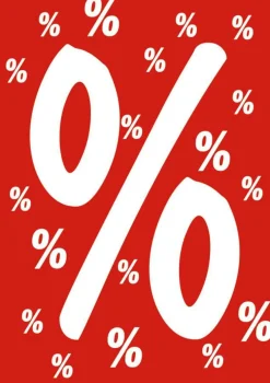 DecoWoerner Material De Rebajas>Cartel "%"