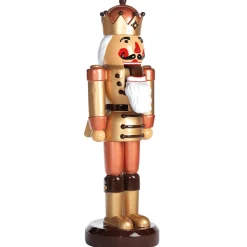 DecoWoerner Decoración Navideña Xxl>Cascanueces Rey -marrón 185 Cm