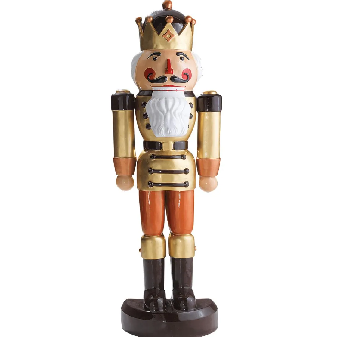 DecoWoerner Decoración Navideña Xxl|Figuras De Navidad>Cascanueces Rey Semiplástico 185 Cm, -marrón