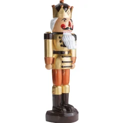 DecoWoerner Decoración Navideña Xxl|Figuras De Navidad>Cascanueces Rey Semiplástico 185 Cm, -marrón