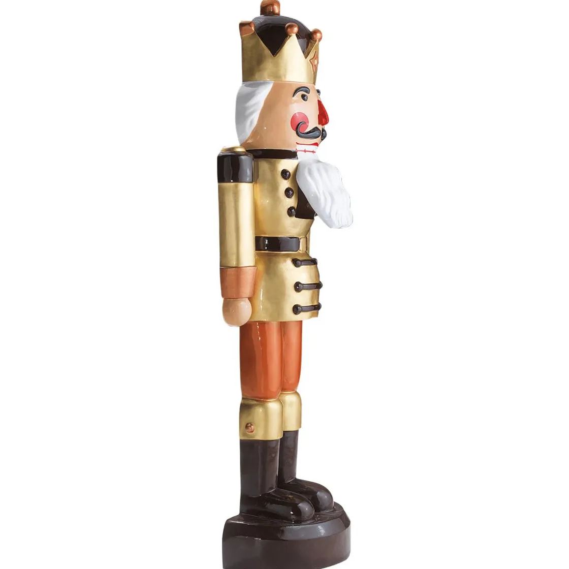 DecoWoerner Decoración Navideña Xxl|Figuras De Navidad>Cascanueces Rey Semiplástico 185 Cm, -marrón