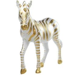 DecoWoerner Decoración De Animales>Cebra Decorativa Longitud 190 Cm, Blanco/