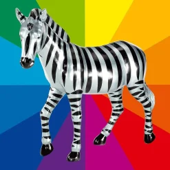 DecoWoerner Decoración De Animales>Cebra Decorativa, Longitud: 190 Cm