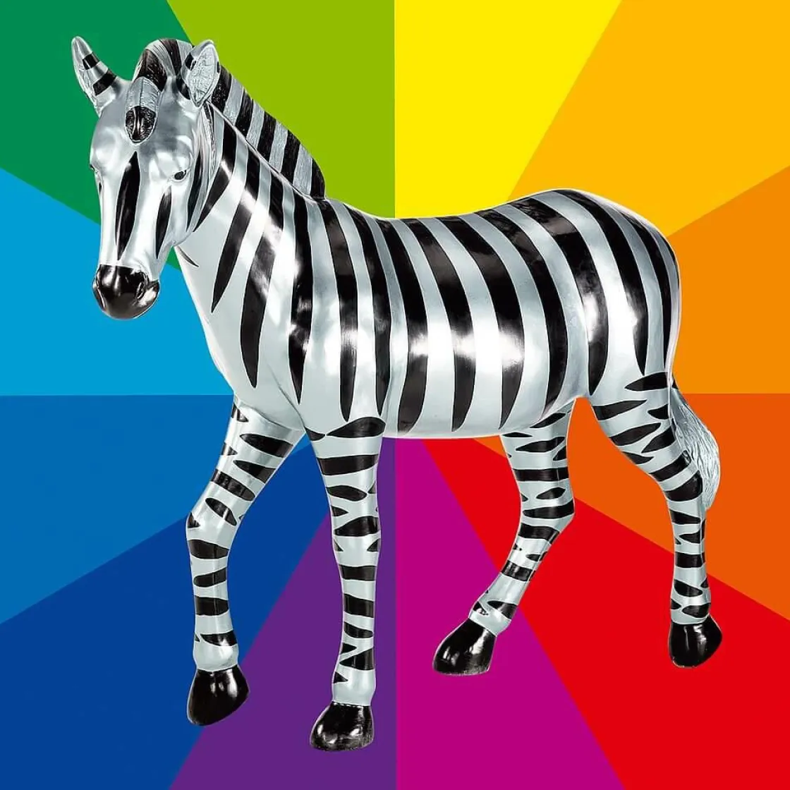 DecoWoerner Decoración De Animales>Cebra Decorativa, Longitud: 190 Cm