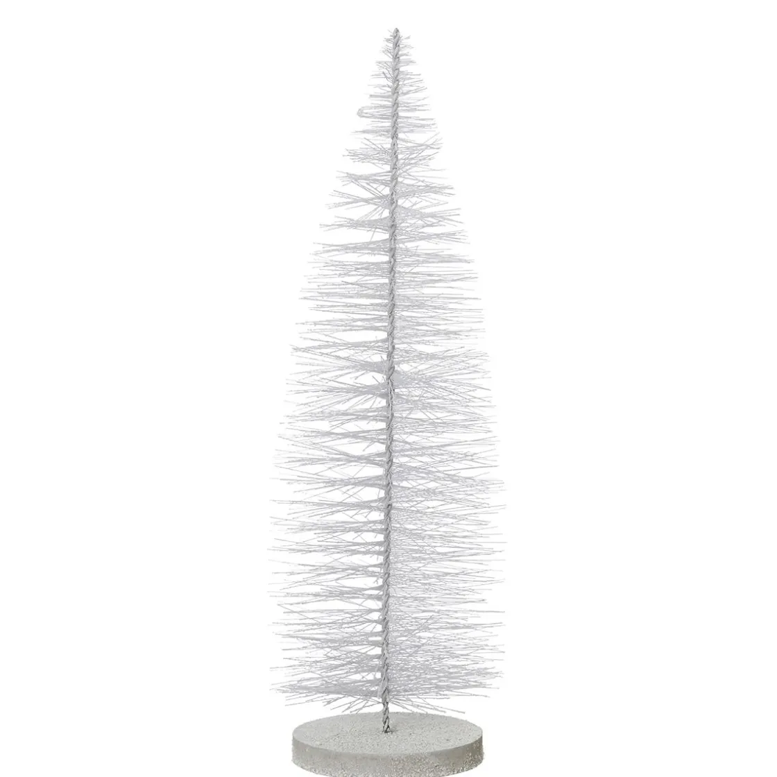 DecoWoerner Decoración Navideña Xxl>Cepillo Decorativo Blanco