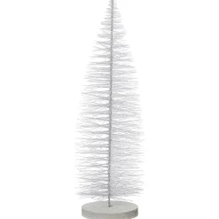 DecoWoerner Decoración Navideña Xxl>Cepillo Decorativo Blanco