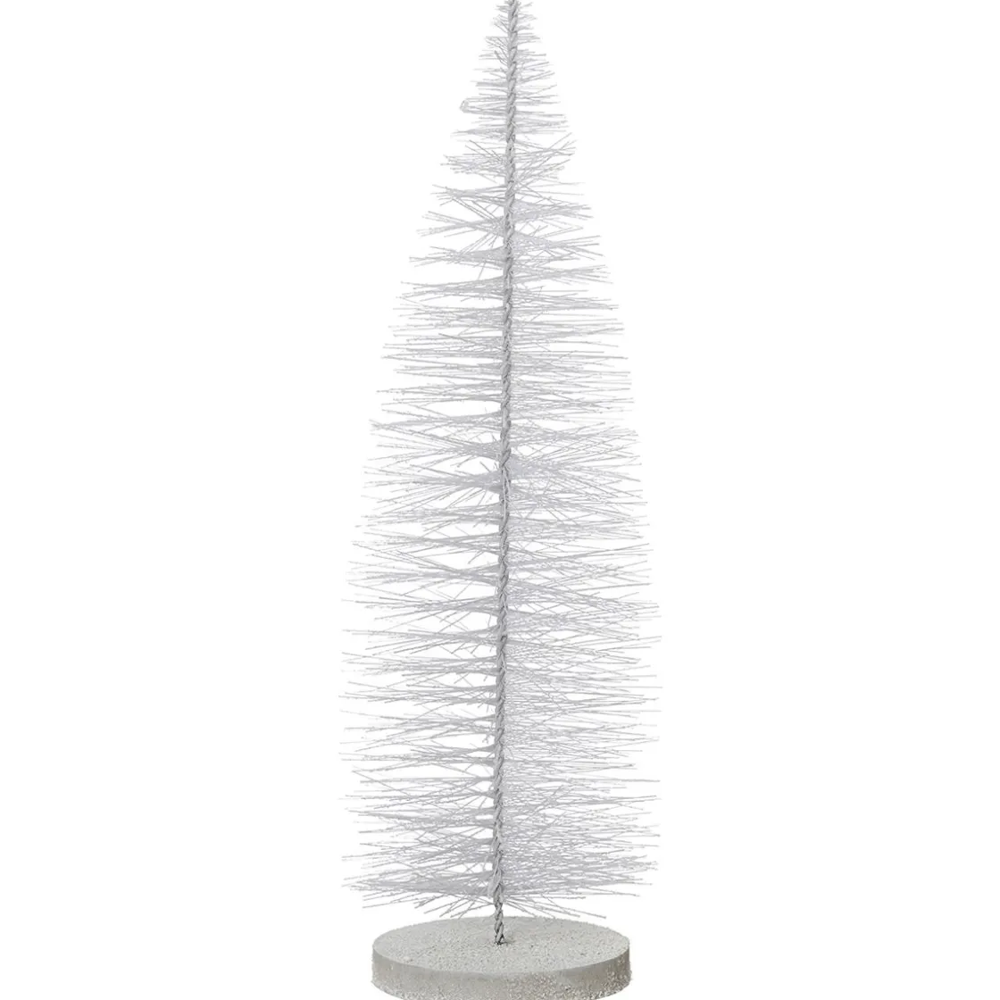 DecoWoerner Decoración Navideña Xxl>Cepillo Decorativo Blanco