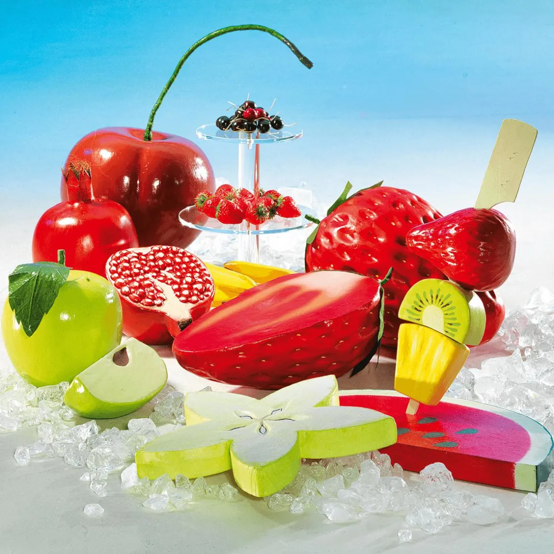 DecoWoerner Decoración Temática|Decoración De Verano>Cereza XXL Alimento De Imitación 30 Cm
