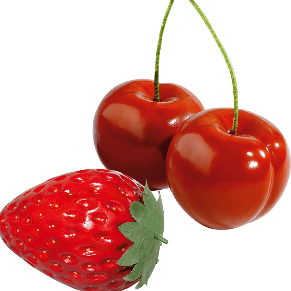 DecoWoerner Decoración Temática|Decoración De Verano>Cereza XXL Alimento De Imitación 30 Cm
